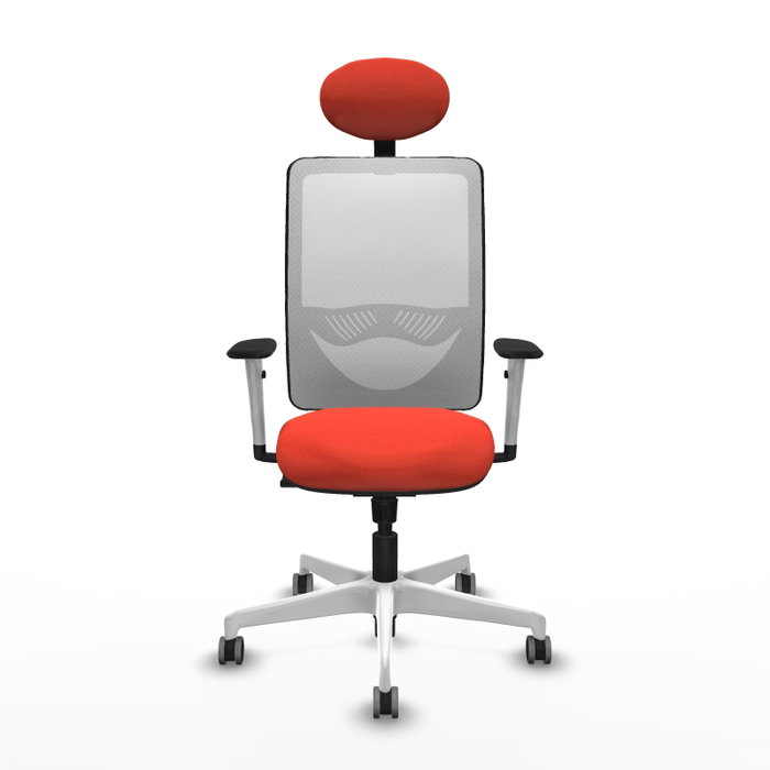 PIQUERAS Y CRESPO Silla de oficina Zulema Naranja oscuro y Blanco PIQUERAS Y CRESPO Silla de oficina Zulema Naranja oscuro y Blanco