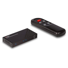 LINDY 38337 Selector/Conmutador HDMI 2.1 3 Puertos, 8K 60Hz, 48 Gbit/s, Negro, con Cable USB de Alimentación