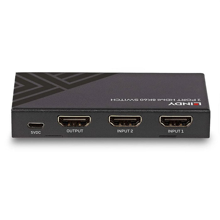 Lindy 38337 Switch HDMI 2 Puertos 8K60