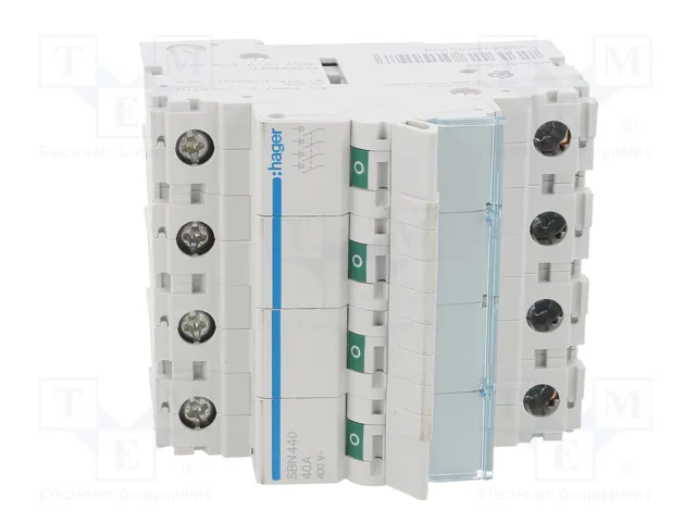 HAGER Interruptor de aislamiento 4 polos 40A 400VAC