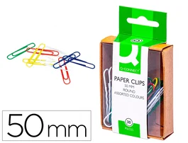 Q-connect Clips de 50 mm Colores Surtidos