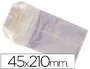 Blanca Bolsa Celofan 45x210 mm Paquete 100 Unidades Compostable Apto Alimentario