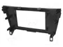 ACV Bastidor de montaje de radio 2 DIN para Nissan Qashqai (J11) y X-Trail, negro brillante