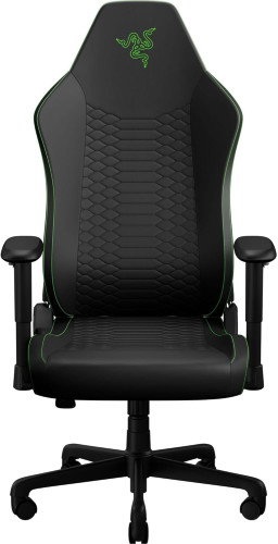 Razer Iskur V2 X NewGen - Silla Gamer Ergonómica con Cuero EPU CoolTouch - Soporte Lumbar - Base Ancha - Negro/Verde