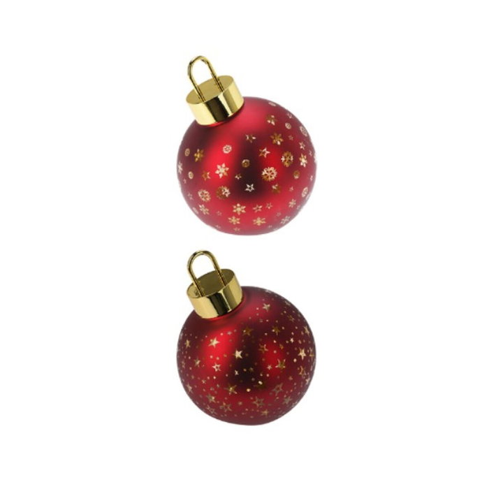 Basics Bola de navidad LED roja mate, blanco cálido, modelos variados Ø15 cm Basics Bola de navidad LED roja mate, blanco cálido, modelos variados Ø15 cm