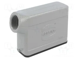Harting Tapa superior HART M20 19200161540 con salida de cable lateral y diseño bajo