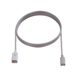 Bachmann Cable de Extensión H05VV-F 3G1.00 3 x 0.75 mm², 3 m, Gris, C14/C13 IEC 60320