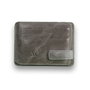 Zoozie Bags Cartera de Piel Auténtica Gris Hecha a Mano con 6 Fundas para Tarjetas, 2 para DNI, Funda para Billetes y Compartimento Secreto