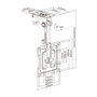 Aisens Soporte de Techo Giratorio y Plegable CT43S-187 para TV de 19 a 43 Pulgadas, hasta 20 kg