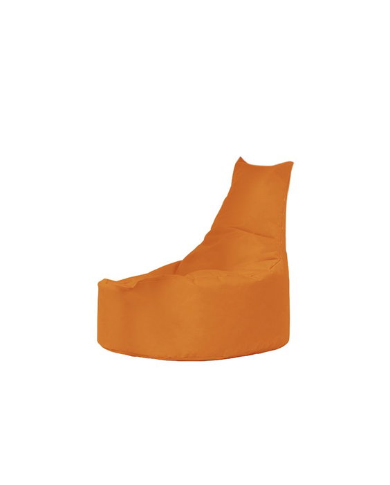 Atelier Del Sofa Saco de Judas para Jardín Puf Naranja Cómodo y Duradero Espuma de Poliestireno Reciclado Impermeable para Exterior Asiento Relax Máx. 200kg