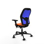 PIQUERAS Y CRESPO Silla de oficina Jorquera Naranja y Azul
