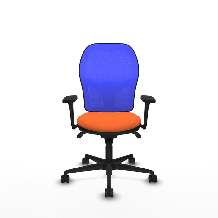 PIQUERAS Y CRESPO Silla de oficina Jorquera Naranja y Azul