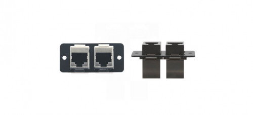 Kramer Electronics W4545(B) Placa de Pared y Cubierta de Interruptor, Negro, RJ-45 Kramer Electronics W4545(B) Placa de Pared y Cubierta de Interruptor, Negro, RJ-45