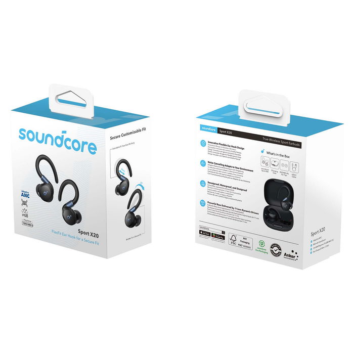 Anker Soundcore Sport X20 Auriculares Inalámbricos True Wireless Negros