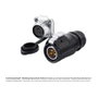 GoodConnections S1 - Power 3-Pin M20 Industrie-Kupplung, Conector Industrial Macho 3 Polos con Rosca M20