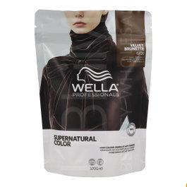 Wella Supernatural Color 6/01 Velvet Brunette - Tinte Permanente Castaño Oscuro Frío Profesional 120 g