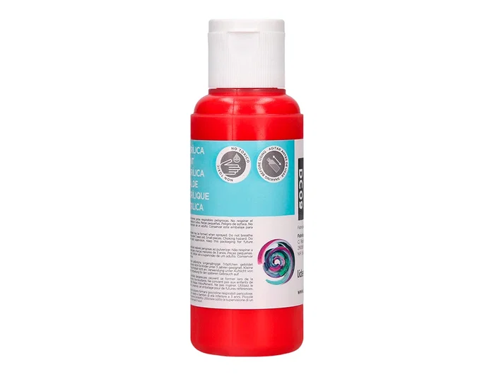 Liderpapel Pintura acrílica Rojo 80 ml Liderpapel Pintura acrílica Rojo 80 ml