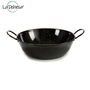 La Dehesa Sarten Honda Esmaltada con Asas Acero Negro 24 cm (Set de 6)