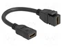DeLOCK 90685 Adaptador HDMI Hembra a Hembra 8K 60 Hz 20 cm Negro