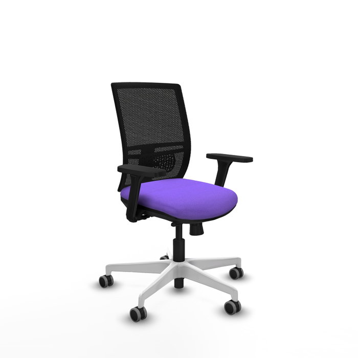 PIQUERAS Y CRESPO Silla de oficina Yunquera con mecanismo Sincro/Traslack, Lila y Negro PIQUERAS Y CRESPO Silla de oficina Yunquera con mecanismo Sincro/Traslack, Lila y Negro