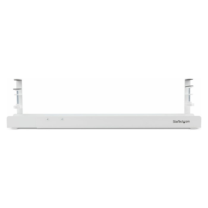 StarTech Bandeja de gestión de cables ajustable bajo el escritorio, Blanco