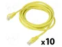 LANBERG Patch cord Cat 6 U/UTP 3m amarillo