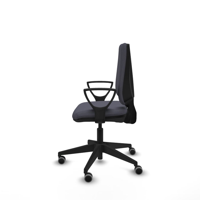PIQUERAS Y CRESPO Silla de oficina Elche Gris oscuro con brazos fijos PIQUERAS Y CRESPO Silla de oficina Elche Gris oscuro con brazos fijos