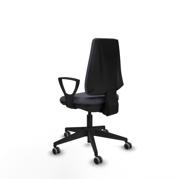 PIQUERAS Y CRESPO Silla de oficina Elche Gris oscuro con brazos fijos PIQUERAS Y CRESPO Silla de oficina Elche Gris oscuro con brazos fijos
