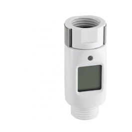 TFA Dostmann 30.1046 Termómetro de Ducha Digital Blanco 0-69°C LCD