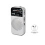 SAMI Radio Mini de Bolsillo AM/FM con Altavoz y Auriculares