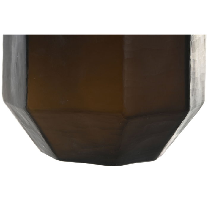 DKD Home Decor Jarrón de Cristal Gris Oscuro Glaseado DKD Home Decor Jarrón de Cristal Gris Oscuro Glaseado