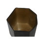 DKD Home Decor Jarrón de Cristal Gris Oscuro Glaseado
