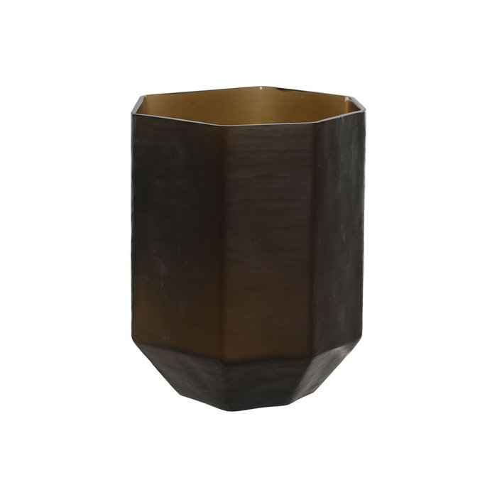 DKD Home Decor Jarrón de Cristal Gris Oscuro Glaseado DKD Home Decor Jarrón de Cristal Gris Oscuro Glaseado