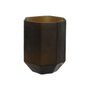 DKD Home Decor Jarrón de Cristal Gris Oscuro Glaseado
