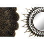 DKD Home Decor Set de 5 Espejos Decorativos Envejecidos Dorado