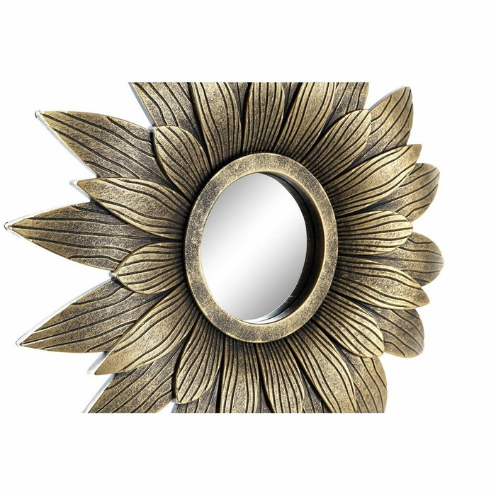 DKD Home Decor Set de 5 Espejos Decorativos Envejecidos Dorado