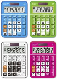 POESSA Calculadora de Sobremesa Grande 12 Dígitos Colores Surtidos