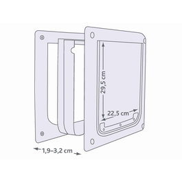 Gatera Trixie Blanco Plástico 30 × 36 CM