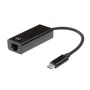 Ewent EW9828 Adaptador USB-C a Ethernet Gigabit LAN 5Gbps, USB 3.2 Gen 1, Plug & Play, Color Negro