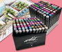 ARTIST BY ALEX BOG Estuche de 80 rotuladores professional markers doble punta colores surtidos