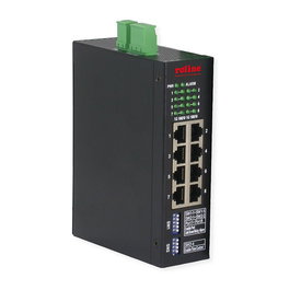 ROLINE 21.13.1134 Switch Industrial Gestionado 8 Puertos Gigabit Ethernet L2 Full Duplex, Montaje en Rail DIN
