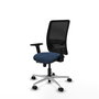 PIQUERAS Y CRESPO Silla de oficina Zulema Azul marino y Negro