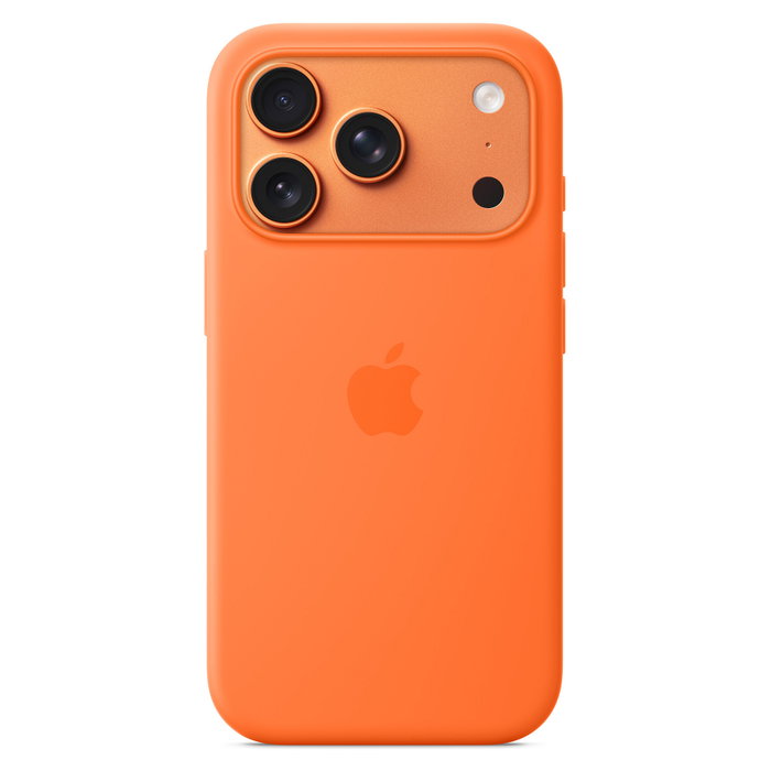 Apple iPhone 17 Pro Funda de silicona con MagSafe - Naranja Apple iPhone 17 Pro Funda de silicona con MagSafe - Naranja