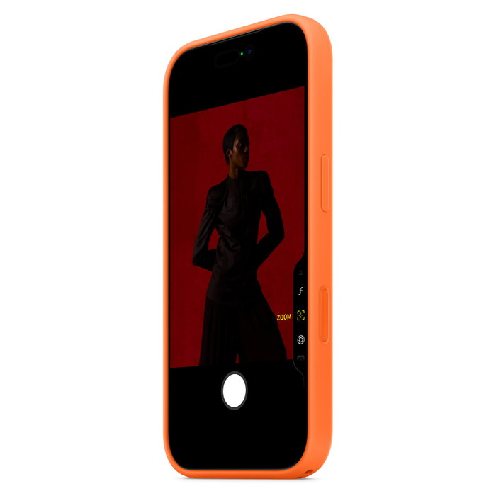 Apple iPhone 17 Pro Funda de silicona con MagSafe - Naranja Apple iPhone 17 Pro Funda de silicona con MagSafe - Naranja