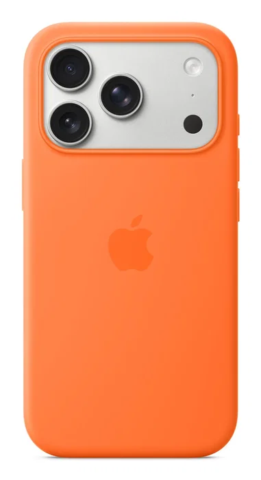 Apple iPhone 17 Pro Funda de silicona con MagSafe - Naranja Apple iPhone 17 Pro Funda de silicona con MagSafe - Naranja