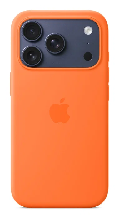Apple iPhone 17 Pro Funda de silicona con MagSafe - Naranja Apple iPhone 17 Pro Funda de silicona con MagSafe - Naranja