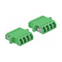 DeLOCK Acoplador de Fibra Óptica LC Quad Hembra a LC Quad Hembra Monomodo, 2 Piezas, Verde