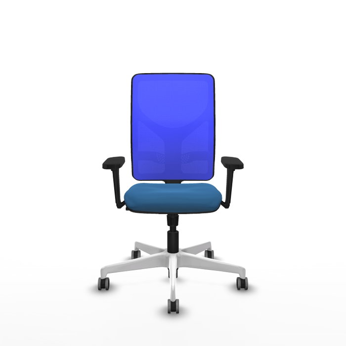 PIQUERAS Y CRESPO Silla de oficina Motilla Azul con mecanismo Sincro