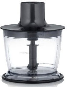 Severin SM3772 Batidora de mano 3 en 1 con picadora mini y vaso de 700ml, 600W, Negro/Acero inoxidable