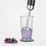 Severin Batidora de mano 3 en 1 SM3772 - 600W - Base desmontable - Picadora mini - Batidora - Vaso 700ml - Libre de BPA - Negro/Acero inoxidable